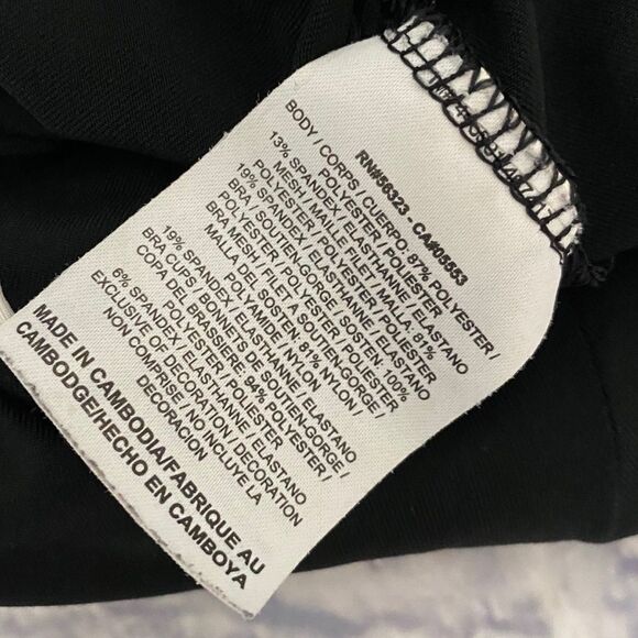 Nike Dri Fit Smash Black Tennis Tank Top With Built In Bra & Mesh Trim Small EUC - Picture 12 of 13